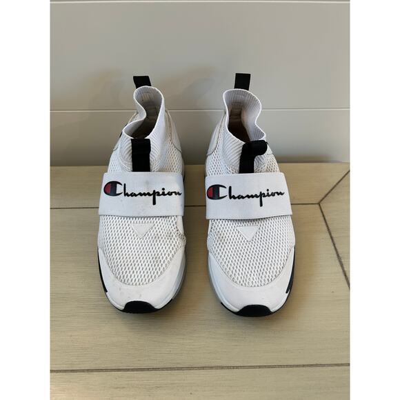 Champion XG Pro Youth Size 7 White Slip On Sneakers Athletic White High Top - Picture 4 of 8